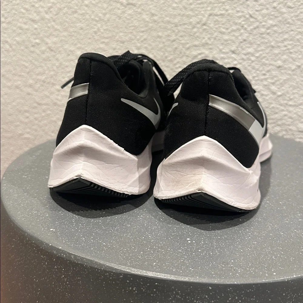 Nike Black and White Zoom Running Shoes